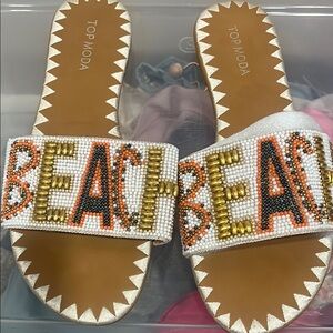 Fashion Nova Gold Strappy Sandals